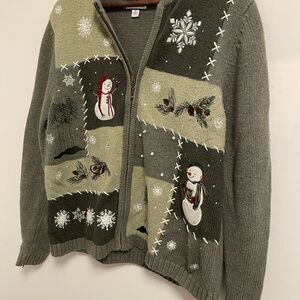 Croft & Barrow Olive Knit Sweater